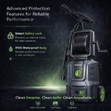 Senkai Impreza MAXX High Pressure Car Washer Pump(with Pressure Adjustment) | 1800 Watts Motor,140 Bar Pressure | 7.0L/Min Flow Rate | 8m Outlet Hose Upright Design with Wheels Car Cleaning Purpose