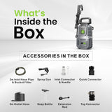 Senkai Impreza High Pressure Washer 1600W, 130 Bar Powerful Motor | Portable Car & Bike Washer with Spray Gun & Adjustable Nozzle | Ideal for Home Cleaning, Patio, Garden & Outdoor Use