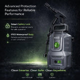 Senkai Impreza High Pressure Washer 1600W, 130 Bar Powerful Motor | Portable Car & Bike Washer with Spray Gun & Adjustable Nozzle | Ideal for Home Cleaning, Patio, Garden & Outdoor Use